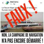 NON, la campagne de navigation n’a pas encore démarrée!