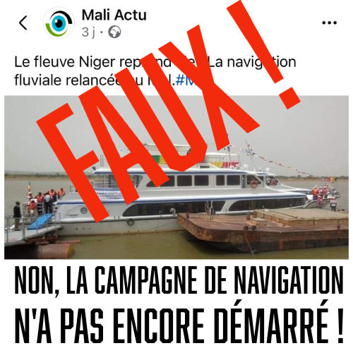 NON, la campagne de navigation n'a pas démarré!